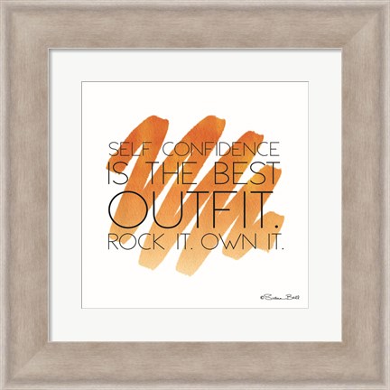 Framed Best Outfit Print