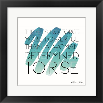 Framed Determined to Rise Print