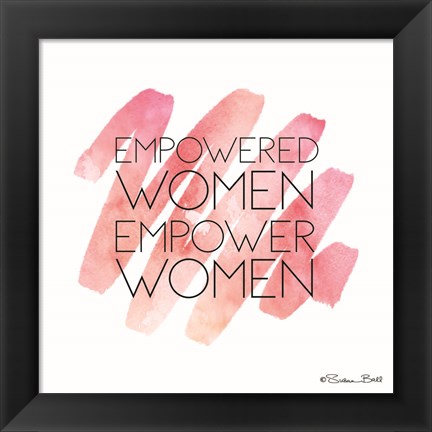 Framed Empowered Women Print