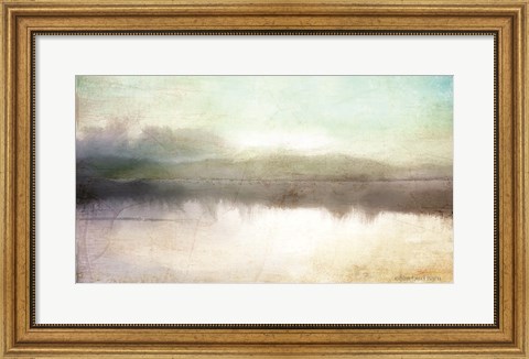 Framed Soft Lake Landscape Print