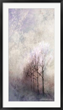 Framed First Light Winter Forest Print