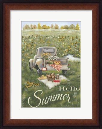 Framed Hello Summer Print