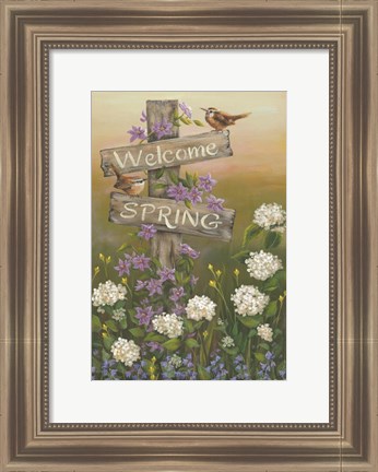 Framed Welcome Spring Print