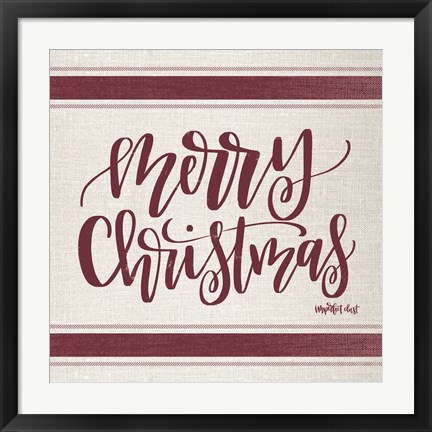 Framed Merry Christmas Print