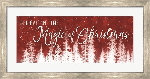 Framed Believe in the Magic of Christmas Print