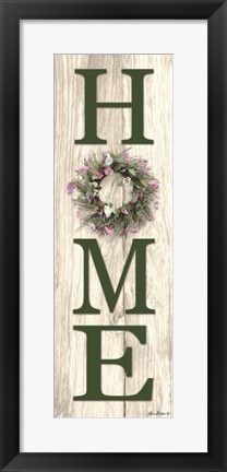 Framed Spring Home Wreath Print