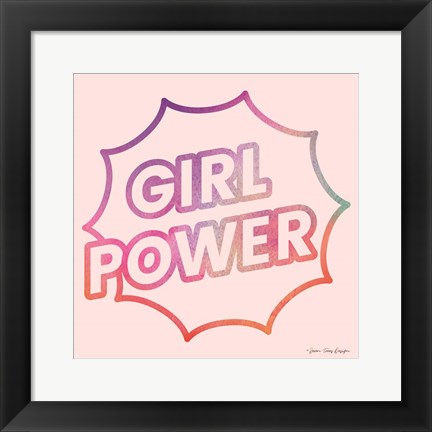 Framed Girl Power I Print