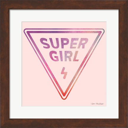 Framed Super Girl Print