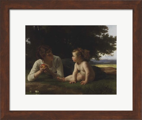 Framed Temptation, 1880 Print