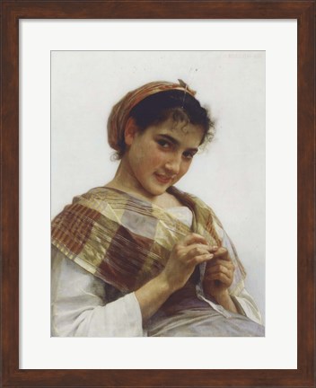 Framed Breton Girl, 1889 Print