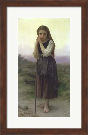 Framed Little Shepherdess, 1891 Print