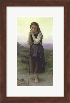 Framed Little Shepherdess, 1891 Print