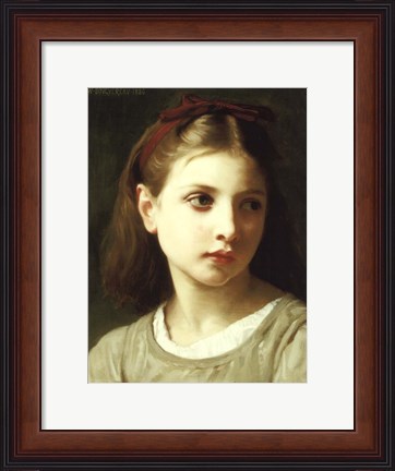 Framed Une Petite Fille, 1886 Print