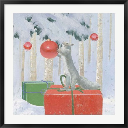 Framed Christmas Critters Bright VII Print