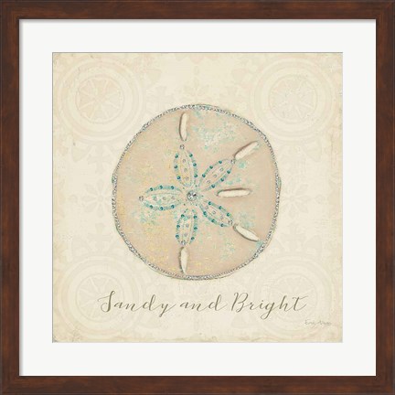 Framed Beach Treasures IV Christmas Print