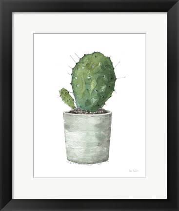 Framed Mixed Greens Succulent VI Print