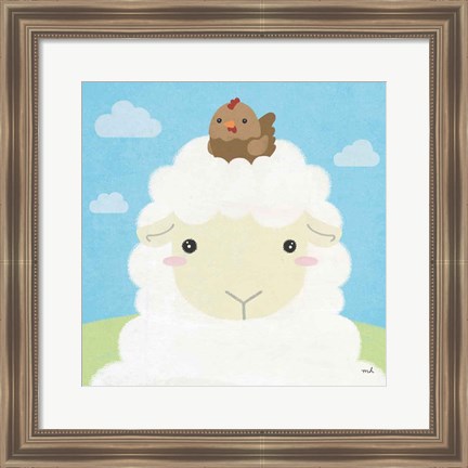 Framed Barn Buddies III Print