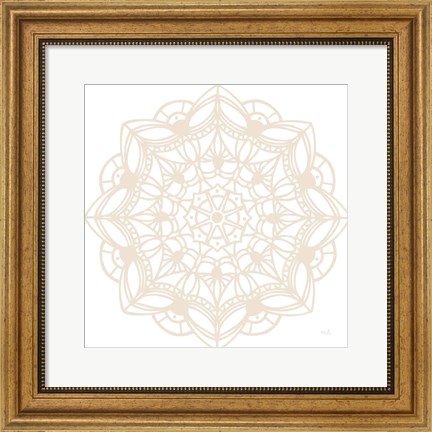 Framed Contemporary Lace Neutral IV Print