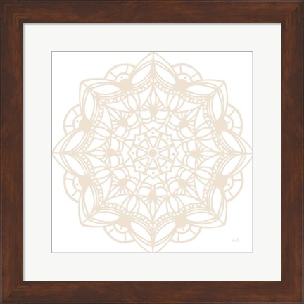 Framed Contemporary Lace Neutral IV Print