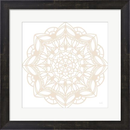 Framed Contemporary Lace Neutral IV Print