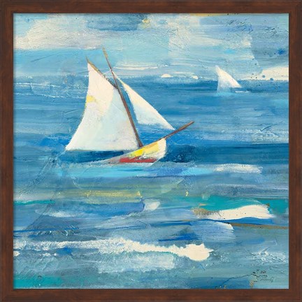 Framed Ocean Sail v2 Light Print