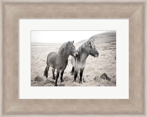 Framed Bjarni and Imir I BW Print