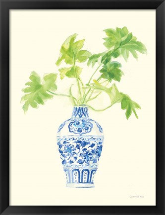 Framed Palm Chinoiserie III Print