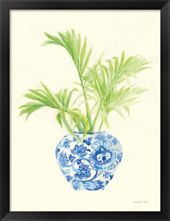 Framed Palm Chinoiserie II Print