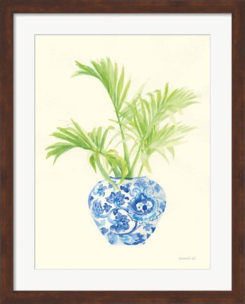 Framed Palm Chinoiserie II Print