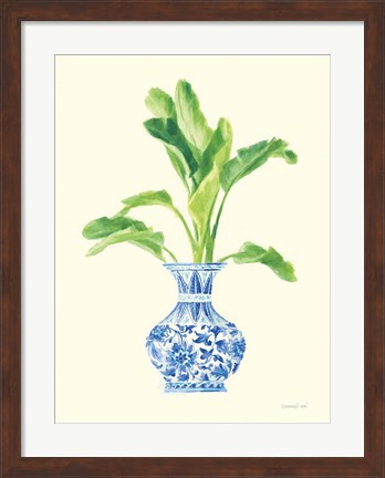 Framed Palm Chinoiserie I Print