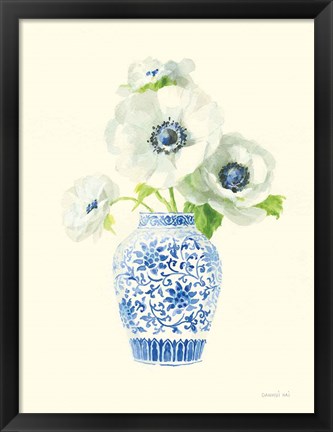 Framed Floral Chinoiserie II Print