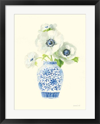 Framed Floral Chinoiserie II Print