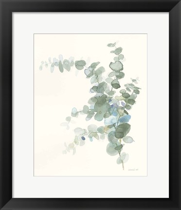 Framed Scented Sprig III Cool Print