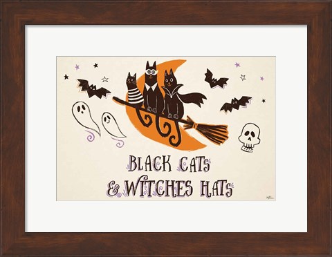 Framed Spooktacular I Witches Hats Print