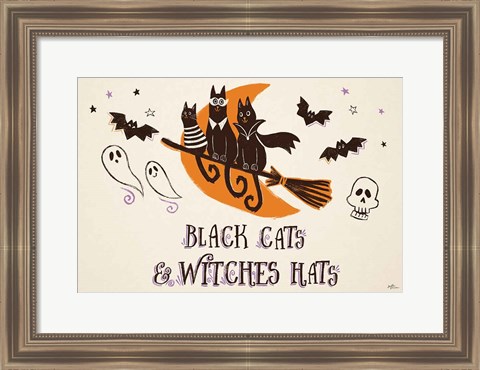 Framed Spooktacular I Witches Hats Print