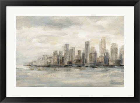 Framed Manhattan Low Clouds Print