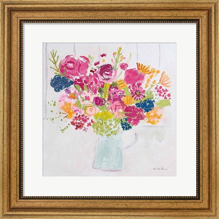 Framed Bouquet for You Bright Print