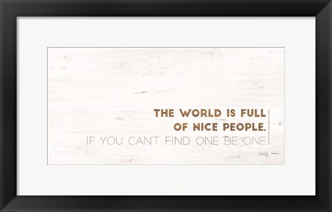 Framed Nice People Print