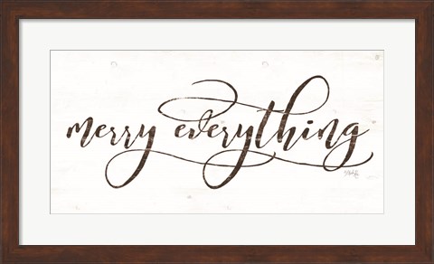 Framed Merry Everything Print