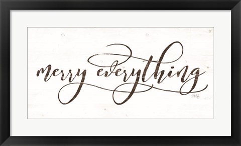 Framed Merry Everything Print