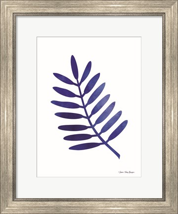 Framed Watercolor Blue Paint II Print