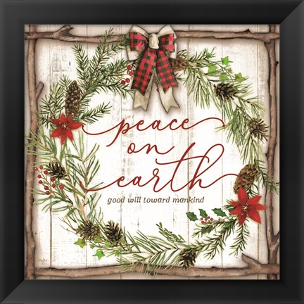 Framed Peace on Earth Print