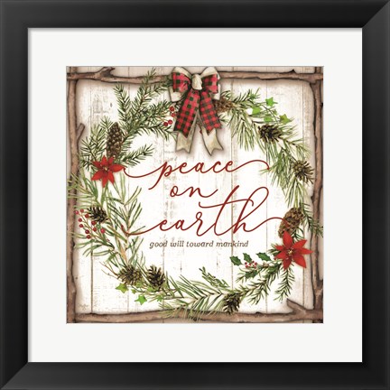 Framed Peace on Earth Print