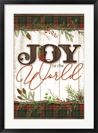 Framed Joy to the World Print