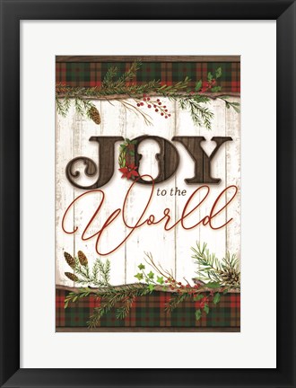 Framed Joy to the World Print