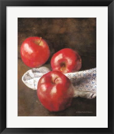 Framed Apples and Quilt Print