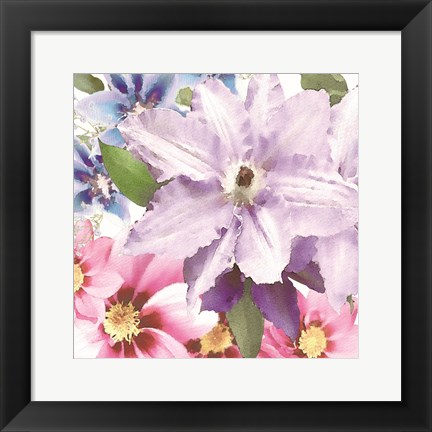 Framed Clematis II Print