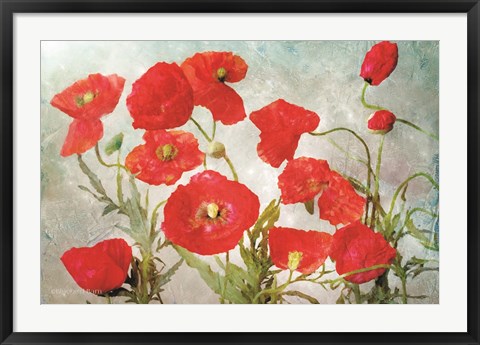 Framed Poppies Print