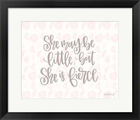 Framed She is Fierce Print