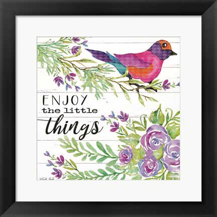 Framed Enjoy Little Things Print